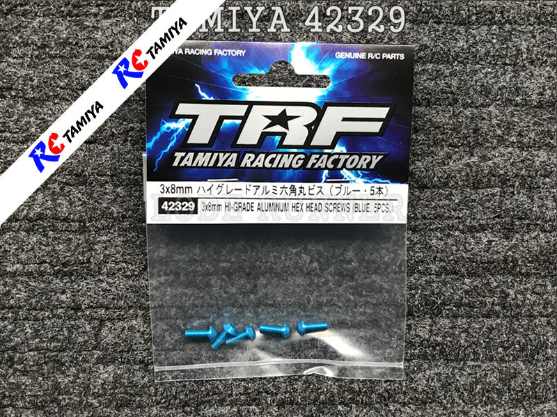 Tamiya 42329 - Aluminium Hex Head Screw (3x8mm)