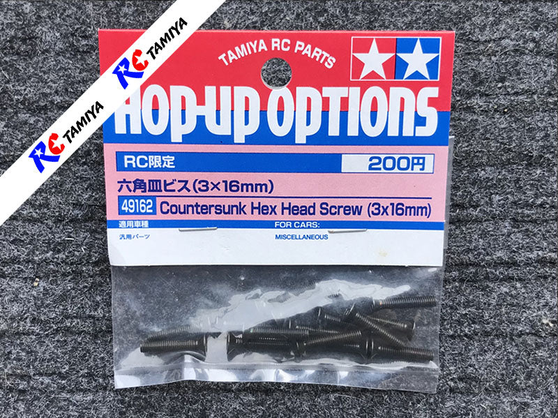Tamiya 49162 - Countersunk Hex Head Screw (3x16mm)