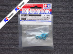 Tamiya 53159 - 4mm Anodized Aluminium Flange Lock Nuts (Blue)