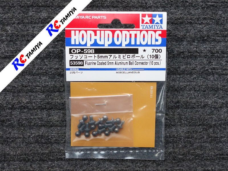 Tamiya 53598 - Fluorine Coated Aluminium Ball Connector (5mm)