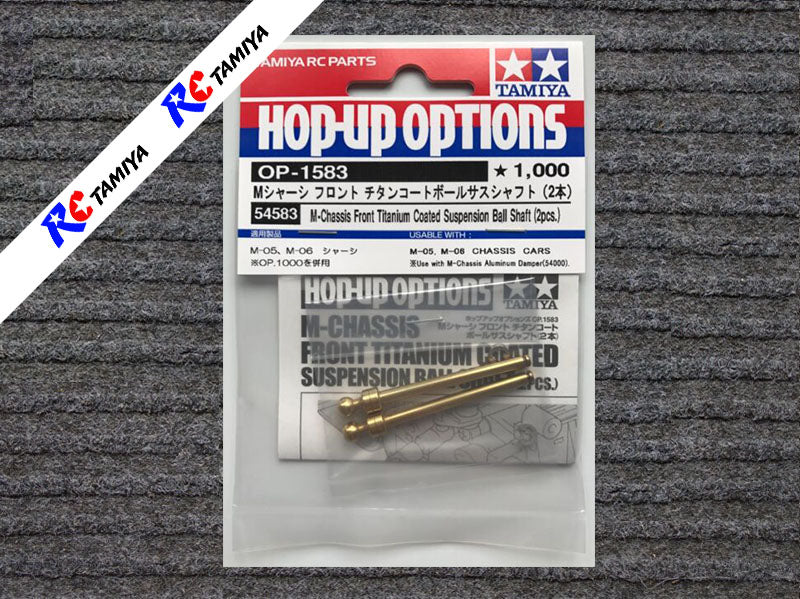 Tamiya 54583 - M-Chassis Front Titanium Coated Suspension Ball Shaft